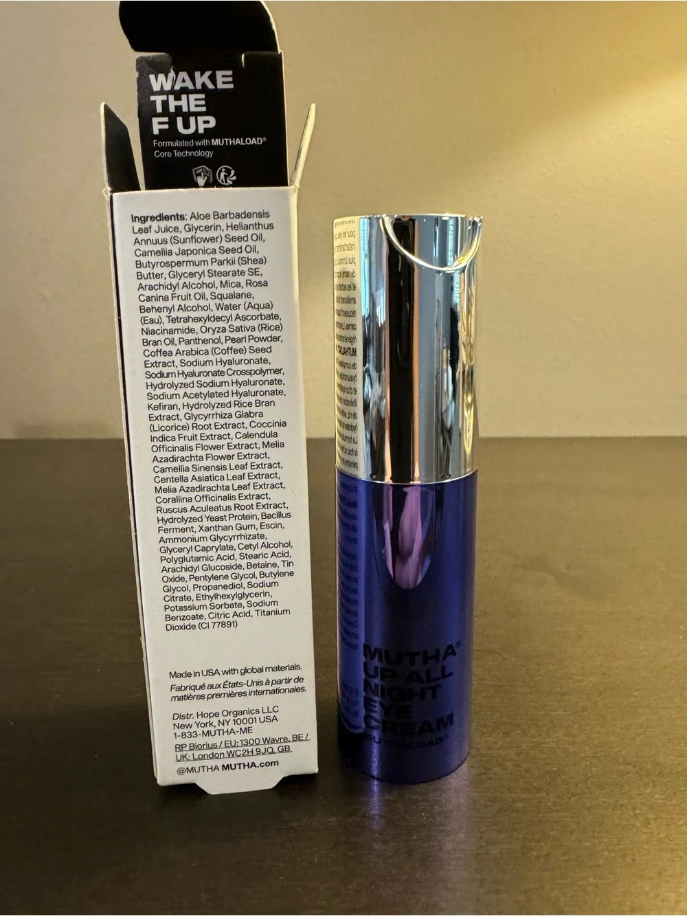 Mutha Up All Night Eye Cream 15 ml .5 oz Full Size NIB